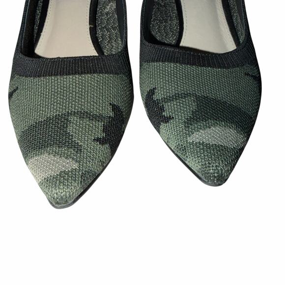Sanctuary Camo Knit Kitten Heel Pumps Size 8M - Picture 3 of 10